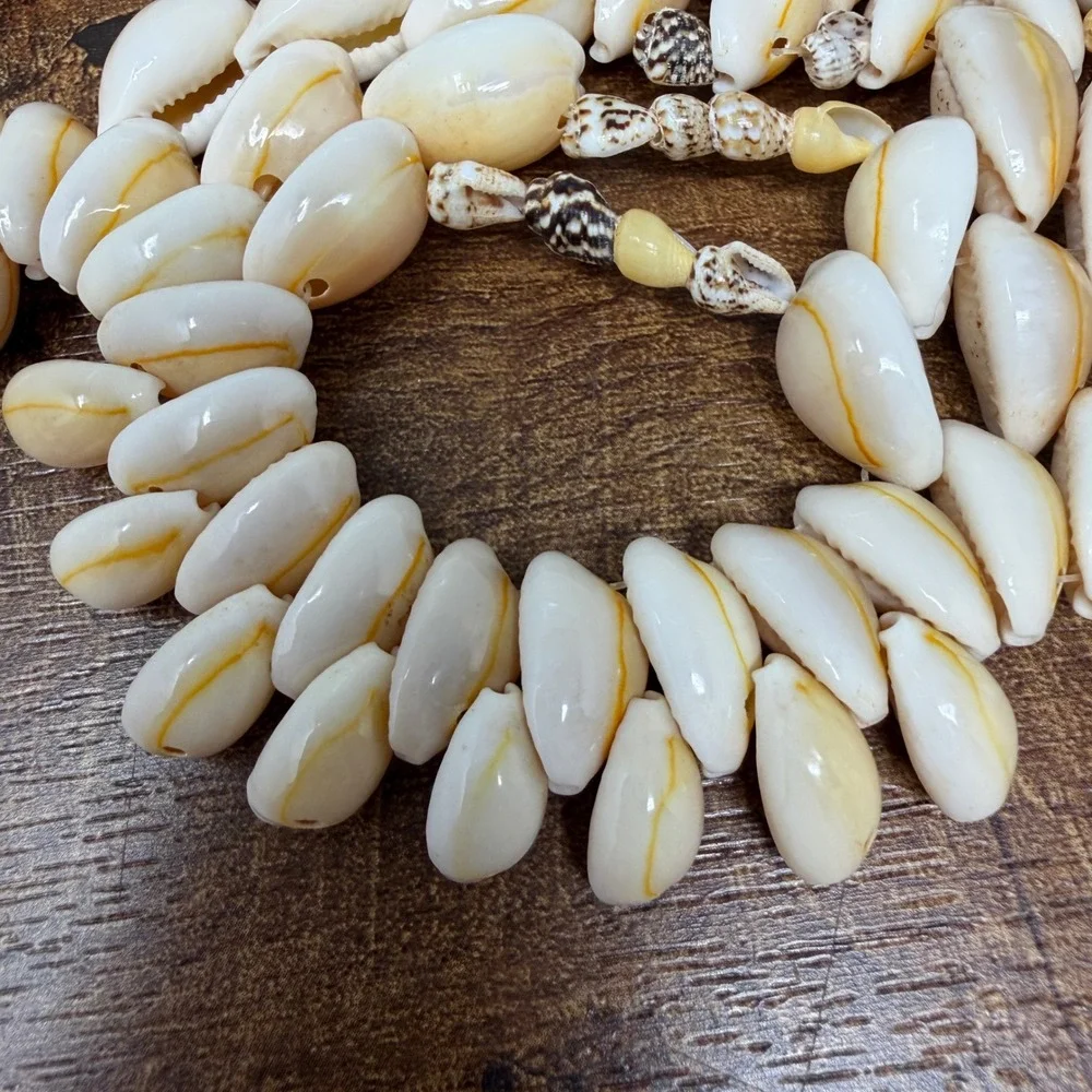 Handcrafted Cowrie Shell Mandala Trivet Centerpiece Boho‎ Coastal